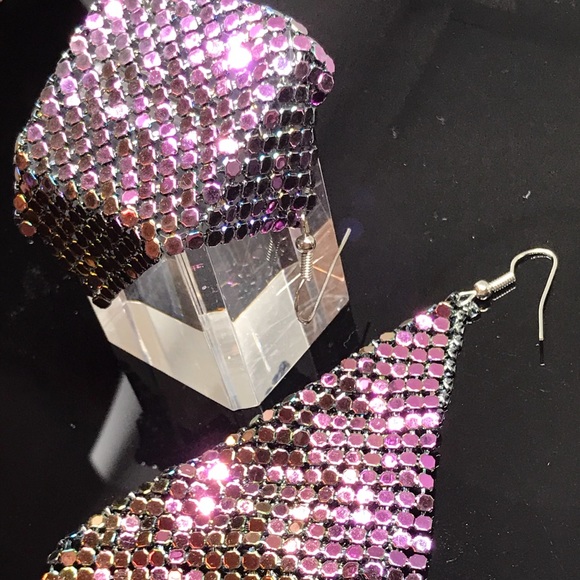 NEW Maxi Bling Statement Ombré Drop Earrings - Picture 7 of 8